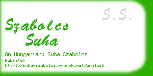 szabolcs suha business card